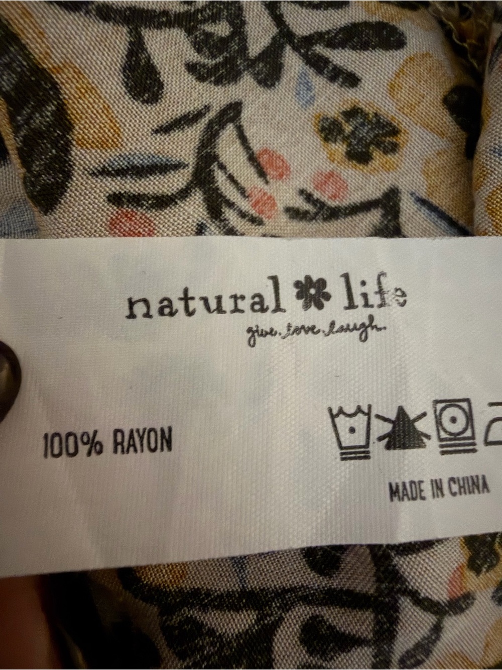 NATURAL LIFE Sunflower Floral Button-Front Maxi Dress - Picture 7 of 7